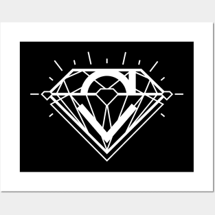 White Diamond Posters and Art